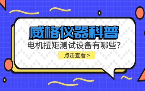 威格儀器-電機(jī)扭矩測(cè)試設(shè)備有哪些？插圖